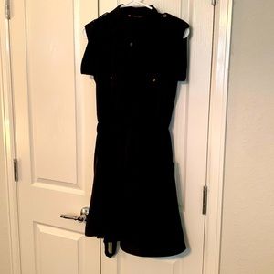 Black button down dress